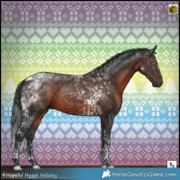 Horse Color:Brown Mushroom Tobiano