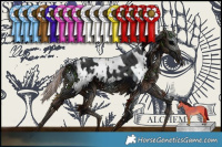 Horse Color:Void Black Tobiano Rabicano  and Grullo Snowcap Rabicano 