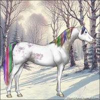 Horse Color:Painted Watercolor Liver Red Dun Ice Splash Tobiano 
