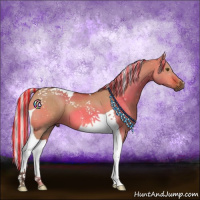 Horse Color:Painted Silver Bay Dun Tobiano