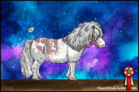 Horse Color:Watercolor White Spotted Silver Bay 
