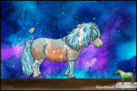 Horse Color:Watercolor White Spotted Bay 