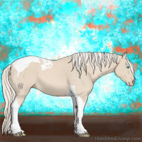 Horse Color:Cremello Tobiano 