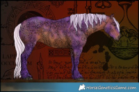 Horse Color:Watercolor Silver Bay Ice Rabicano 
