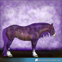 Horse Color:Watercolor Bay Ice Sabino Rabicano 