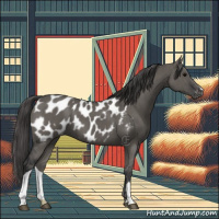 Horse Color:Grullo Appaloosa Brindle 