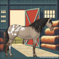 Horse Color:Liver Red Dun Appaloosa Brindle 