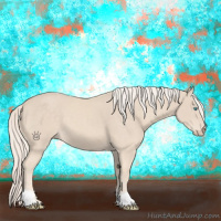 Horse Color:Cremello Tobiano 