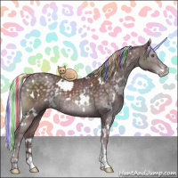 Horse Color:Painted White Spotted Chocolate Silver Black Chinchilla Sabino 