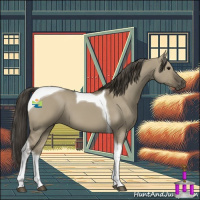 Horse Color:Smoky Grullo Tobiano 