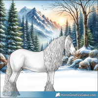 Horse Color:Chocolate Palomino Dun Splash Tobiano Near Fewspot  and Chocolate Palomino Pearl Dun Splash Tobiano Blanket Brindle 