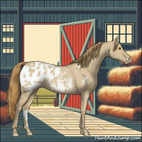 Horse Color:Classic Cream Champagne Dun Appaloosa 