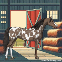 Horse Color:Liver Red Dun Appaloosa Brindle