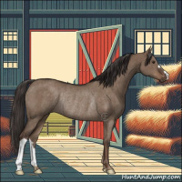 Horse Color:Liver Red Dun Rabicano Brindle 