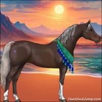 Horse Color:Silver Brown Tobiano 