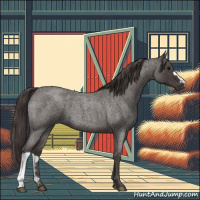 Horse Color:Smoky Blue Roan 