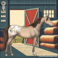 Horse Color:Amber Champagne Appaloosa 