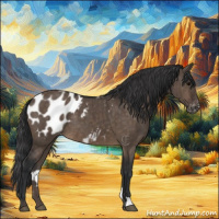 Horse Color:Brown Dun Appaloosa Brindle 