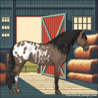 Horse Color:Liver Red Dun Appaloosa Brindle 