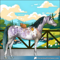 Horse Color:Painted White Spotted Brown Ice Onyx Rabicano Brindle 