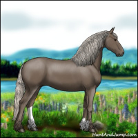 Horse Color:Silver Black 