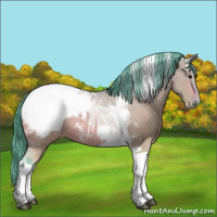 Horse Color:Watercolor Bay Dun Tobiano Snowcap 