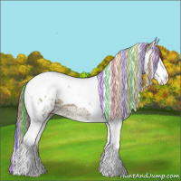 Horse Color:Painted Smoky Grullo Ice Sabino Splash Tobiano Varnish