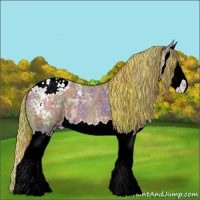 Horse Color:Painted Nacre Chestnut Ice Sabino Splash Snowcap