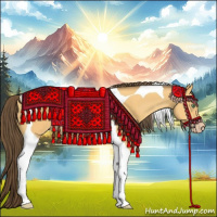 Horse Color:Amber Cream Champagne Tobiano 