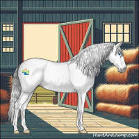 Horse Color:Gray Smoky Black Splash Appaloosa 