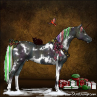 Horse Color:Painted White Spotted Midnight Chocolate Silver Blue Onyx Chinchilla Ice Sabino 