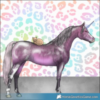 Horse Color:Silver Brown Chinchilla Dun Sabino Brindle 