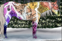 Horse Color:Silver Grullo Ice Pearl Sabino 