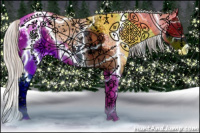 Horse Color:White Spotted Silver Grullo Ice Splash Appaloosa 