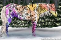 Horse Color:Silver Amber Champagne Ice Dun Appaloosa 