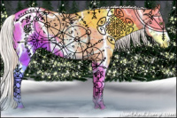 Horse Color:Silver Classic Champagne Ice Dun Splash