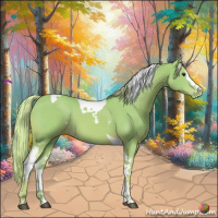 Horse Color:Watercolor White Spotted Palomino Tobiano Appaloosa 