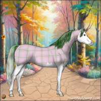Horse Color:Watercolor Plaid Buckskin Dun Splash