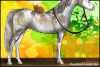 Horse Color:White Spotted Silver Brown Ice Onyx Sabino