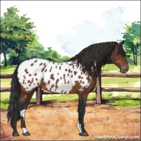 Horse Color:Bay Near Leopard 