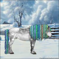 Horse Color:Painted White Spotted Silver Brown Chinchilla 