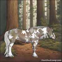 Horse Color:White Spotted Liver Red Dun Mushroom Sabino