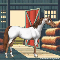 Horse Color:Red Roan Appaloosa 