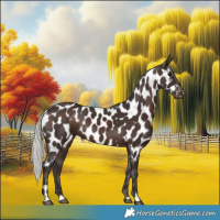 Horse Color:Silver Brown Appaloosa 
