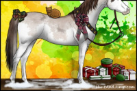 Horse Color:Liver Red Dun Ice Sabino Splash 