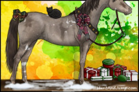 Horse Color:White Spotted Liver Red Dun Ice 