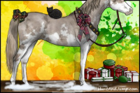 Horse Color:Liver Red Dun Ice Sabino Splash 