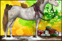Horse Color:White Spotted Smoky Grullo Ice Pearl Sabino 