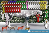 Horse Color:Watercolor White Spotted Silver Brown Chinchilla Ice Onyx Sabino 