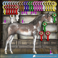 Horse Color:Liver Chestnut Mushroom Sabino 